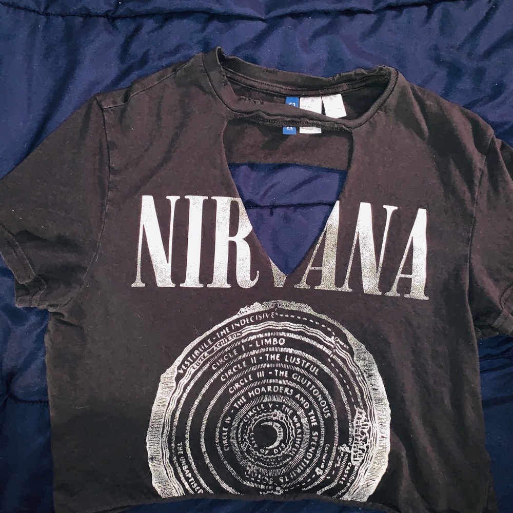 Cropped and Cut Nirvana T-Shirt